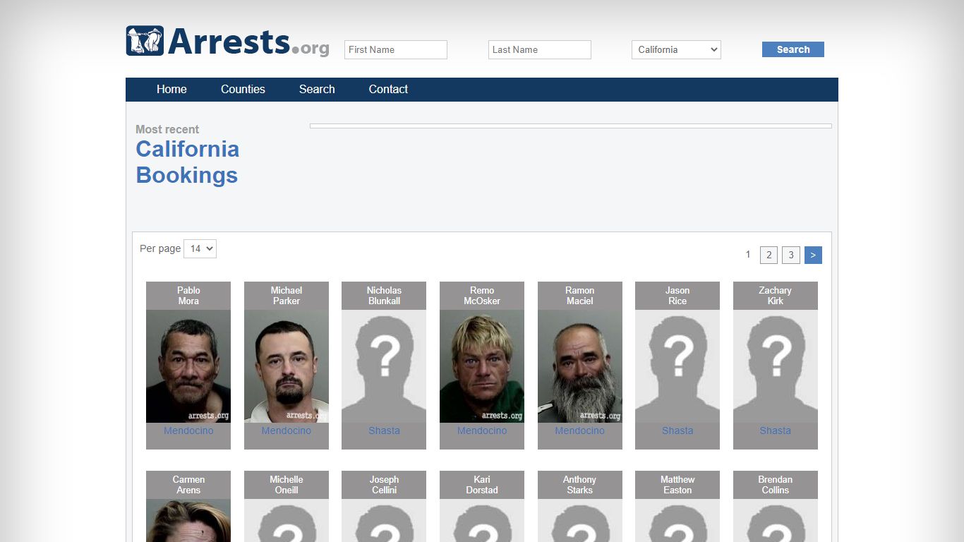 California Arrests and Inmate Search