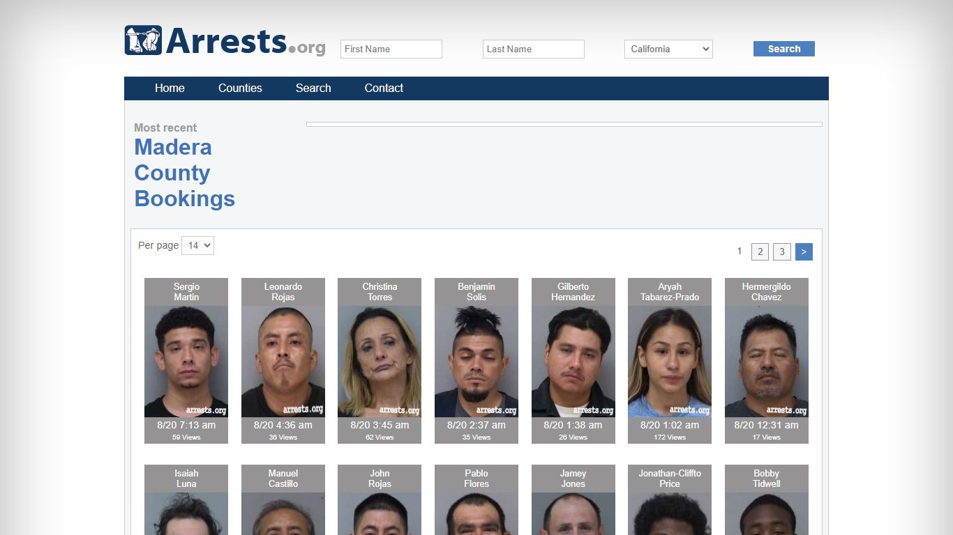 Madera County Arrests and Inmate Search